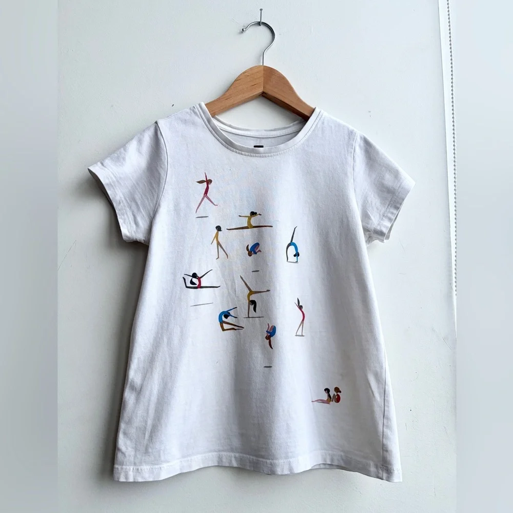 3pc Lot Hanna Andersson + Tea Collection girls bundle dress, t-shirts, leggings